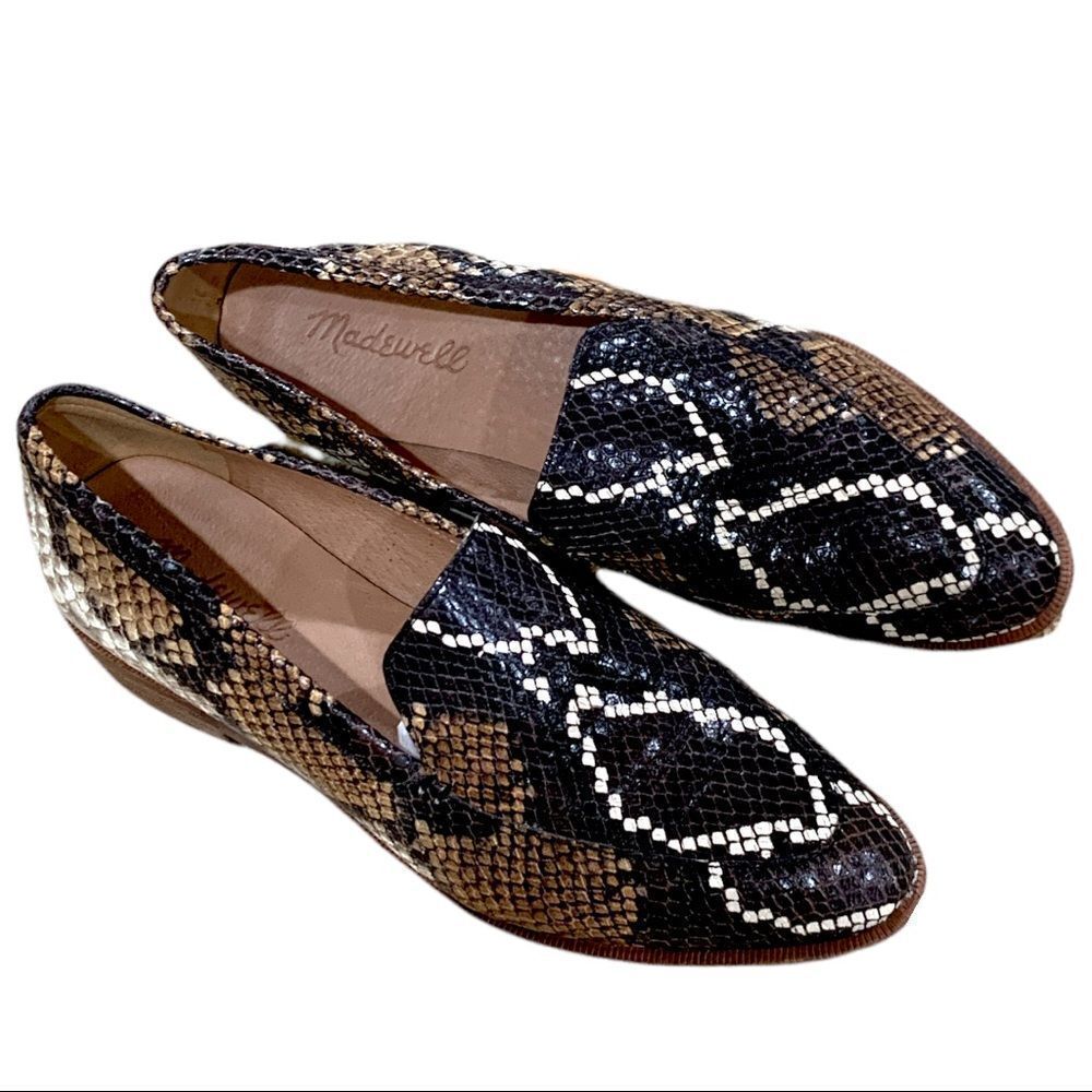Madewell The Frances Loafer on Snake Embossed Leather - Picture 4 of 6